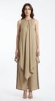 Beige Cotton Silk Co-ord Set - Basanti Kapde aur Koffee - Image 1