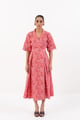 Zereda Dress Coral Red color