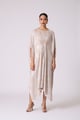 Valenza Dress Beige/Silver color