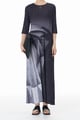 Modernist Pleated Dress Charcoal Black color