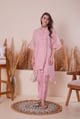 Soft Pink Serinity Kimono Set with Pants Soft Pink color