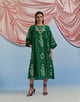 Bouquet Pleated Kurta Green color