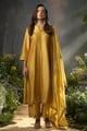 Yellow Embellished Coord Set Yellow color