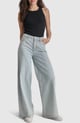 Slim Straight Allover Signature Logo Jeans Light Blue color