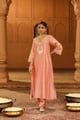 Sanvi - Long Choga with Salwar Off Rose color