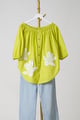 Phoebe Applique Shirt Sulphur Lime color