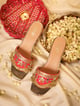 Atlas Pink (Slider Heel) Blush Pink color