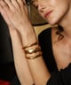 Gold Triple Cuff Gold color