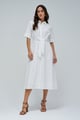 Shirt Dress White color