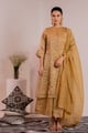 Sauvaran Kurta Set with Chanderi Dupatta Gold color