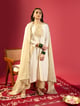 Off-White Straight Long Kurta Set White color