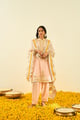 Sadiyah- Princess Cut Kurta with Salwar and Dupatta Pink/Ivory color
