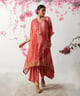 Peach Co-Ord Set Orange color