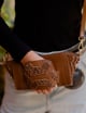 Khai Wristlet in Tan Brown color