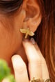 Bye Bye Birdie Brass Stud Earrings - SOUL WORKS - Image 1