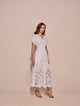 Ava Cutwork Dress White color