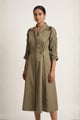 Aurora Dress Army Green color