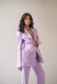 Blazer With Side-Tie Detailing Lavender color