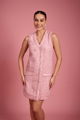 Mallory Sleeveless Dress Pink color