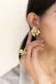 Tiny Fiore Ring - Powder Blue Blue color