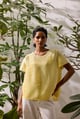 Ayla Top Lemon Yellow color