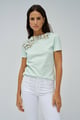 Lace Detail T-Shirt Green color