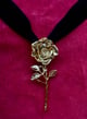 Rose Choker Gold color