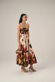 Eden Whisper Linen Dress Beige/Black color