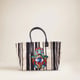 Malia Hamsa Tote Black & White color