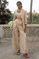 Lila Blazer Set Ivory color