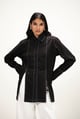 Poplin Shirt with Top Stitch Detail Black color