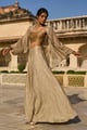 Gold Tissue Bralette Gold color