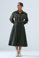 Lea Dress Olive Green color