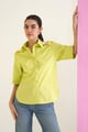 Amora Shirt Lime Green color