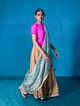 Sergi Dupatta Dark blue color