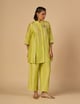 Chanderi Pant Lime Green color