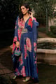 Constance Kaftan Blue color