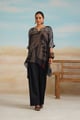 Ara Crepe Printed Matching Set Black color