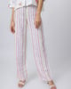 Multi-Colour Hand Beaded Striped Trousers White color