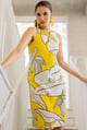 Plantain Orchard Dress Yellow color