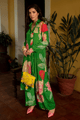 Lacey Kurta Set Green color