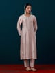 All Over Motifs Placket Kurta Old Rose color