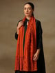 Cutwork Zaywar Stole Orange Orange color