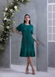 Oversized T-Shirt Dress Pine Green color