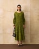 Lime Green Vallia  Dress Green color