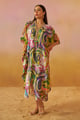 Printed Kaftan Multicolor color