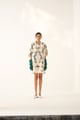 Paradiso Holiday Dress White/Green/Pink color