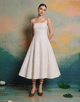 Ballerina Embellished Midi Dress Ivory color