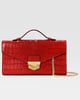 Aida Clutch Red Croc color