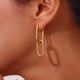 Double Hoops Gold color